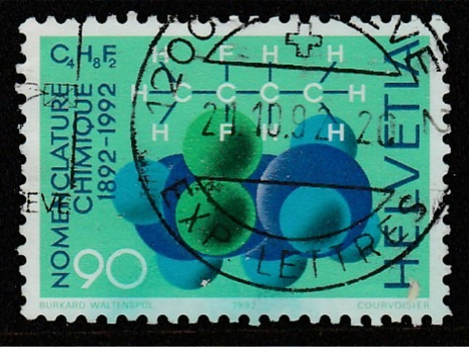 Switzerland  1992 The 100th Anniversary Of The Geneva Conference On Organic Nomenclature90c Multicoloured SW 1461 O Used - Used Stamps