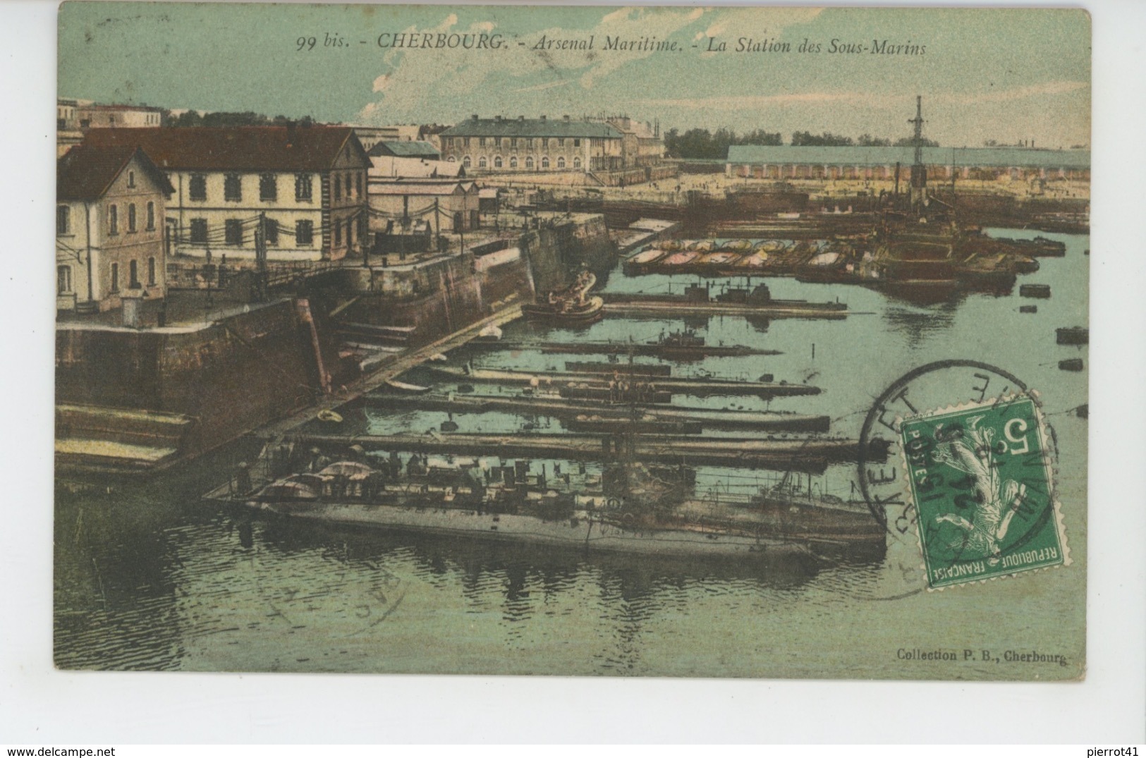 CHERBOURG - BATEAUX - Arsenal Maritime - La Station De Sous Marins - Cherbourg