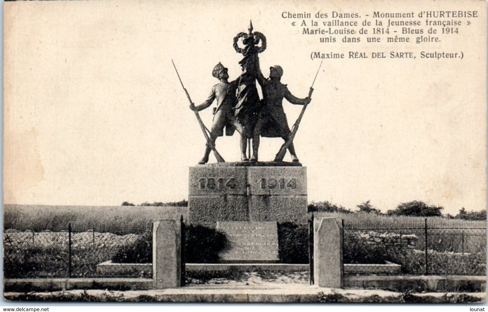 Militaire - Monument D'HURTEBISE - Chemin Des Dames - Bleus De 1914 - Monumenti Ai Caduti