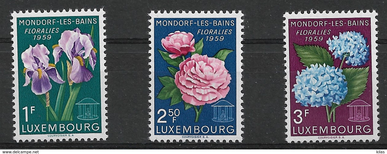 LUXEMBOURG 1959 FLOWERS MNH - Heilpflanzen