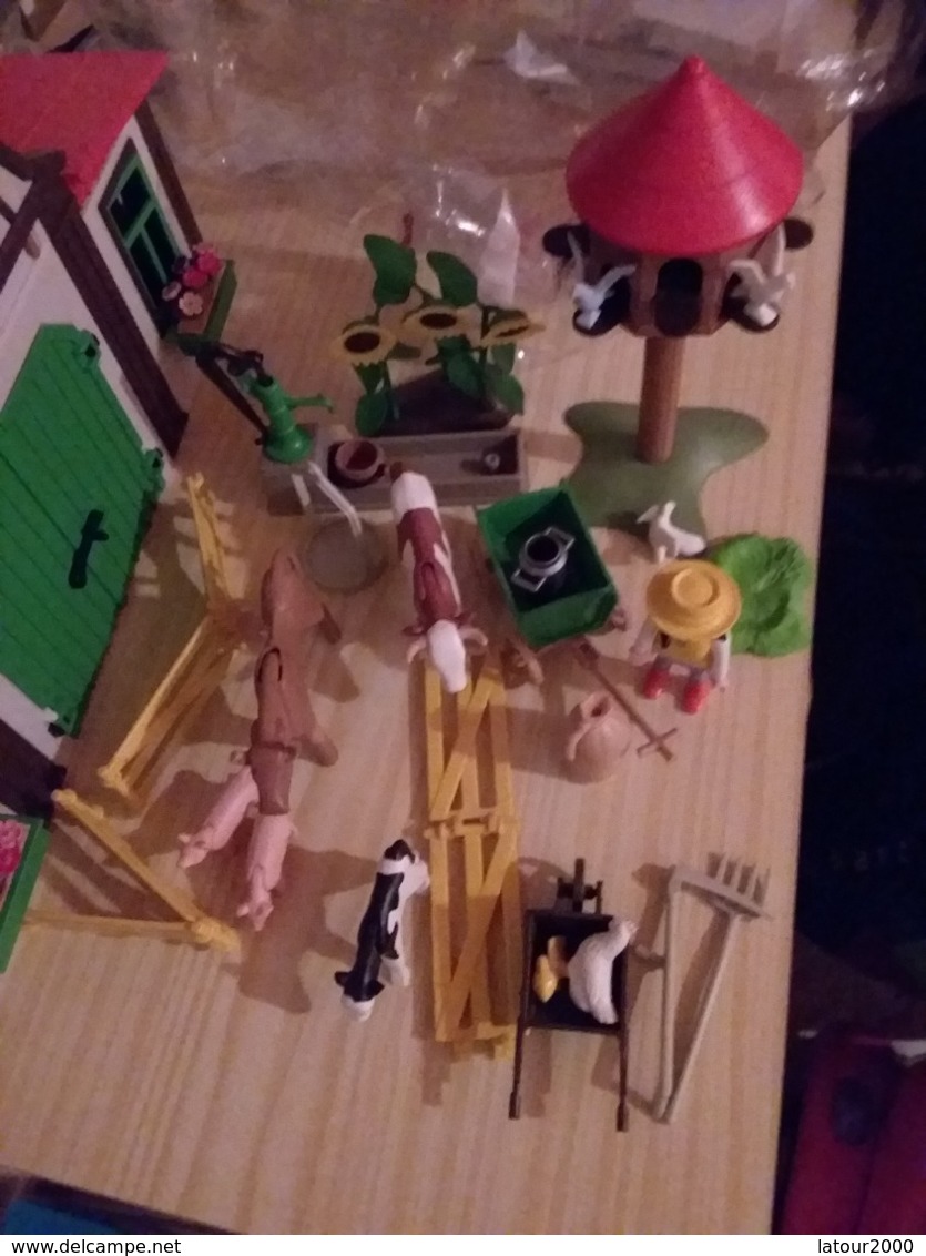 Playmobil Ferme Avec Personnage Et Animaux - Playmobil