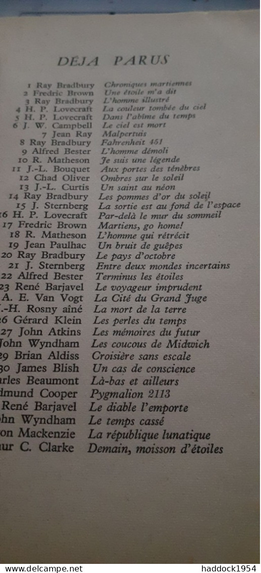 Les Faits D'eiffel MARIANNE ANDRAU éditions Denoël 1960 - Présence Du Futur