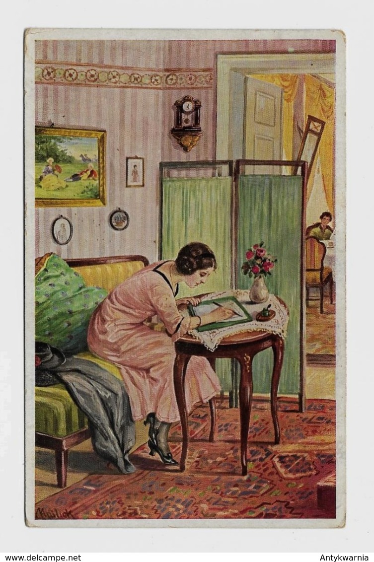 Alfred Mailick  The Girl Writes A Letter About 1920y. D119 - Mailick, Alfred