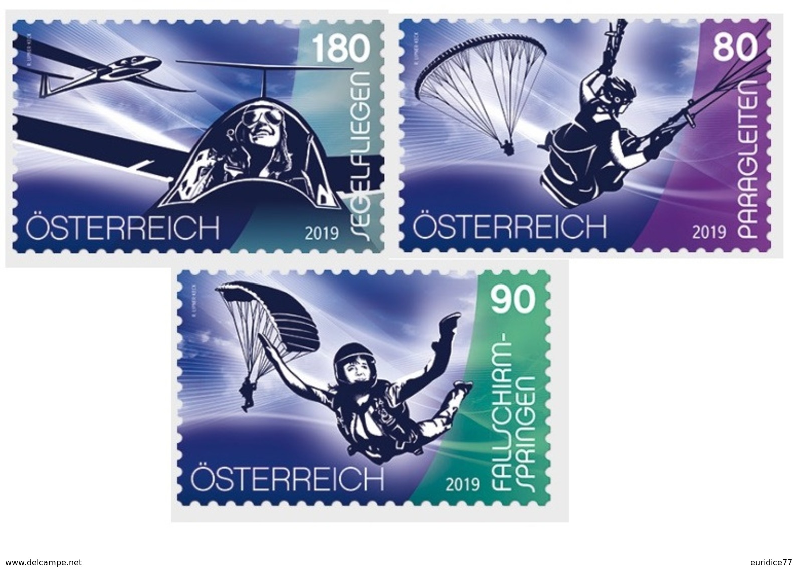 Austria 2019 - Sport And Air Stamp Set Mnh - Nuevos