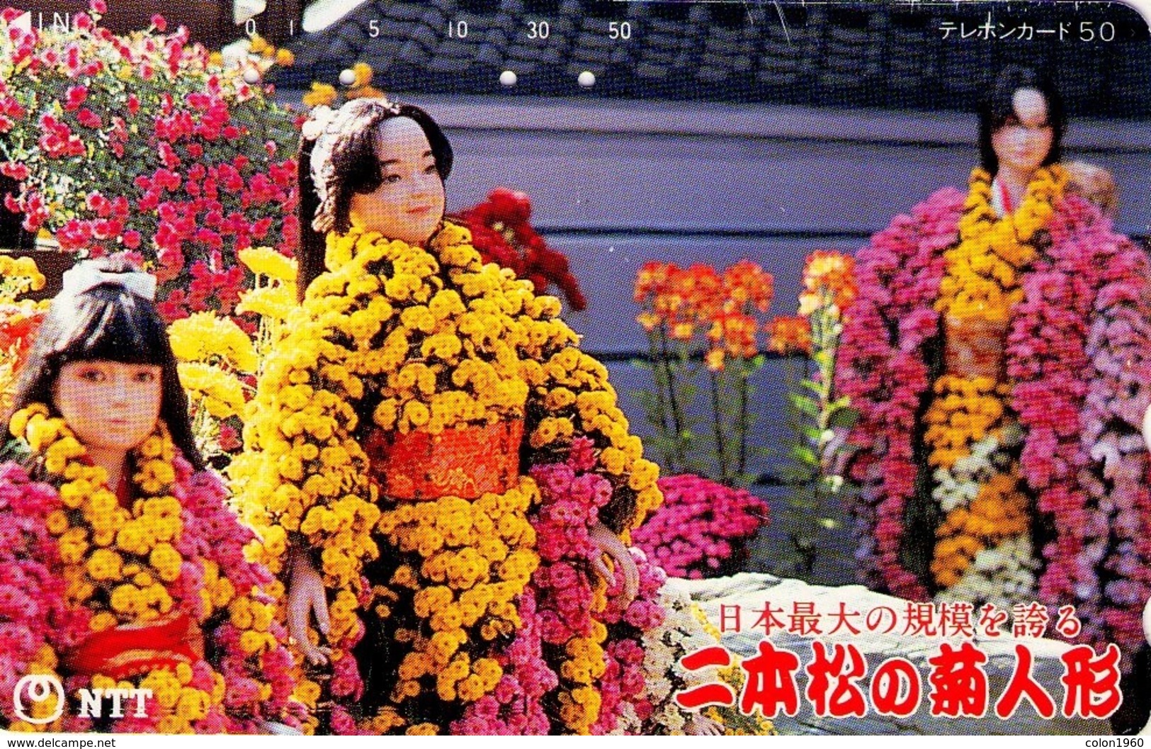 JAPON. The Dolls Of Chrysanthemum Festival In Nihon-Matsu City. 09/1993, JP-411-210 C. (138) - Japón