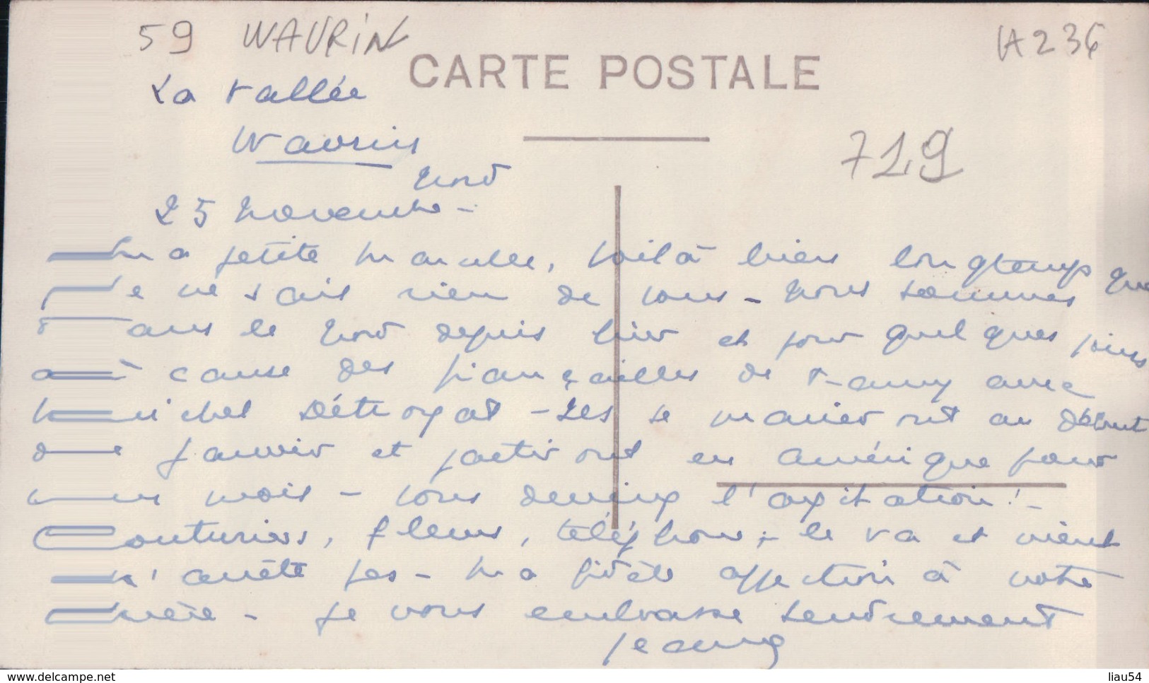 CARTE PHOTO LA VALLEE WAVRIN - Other & Unclassified