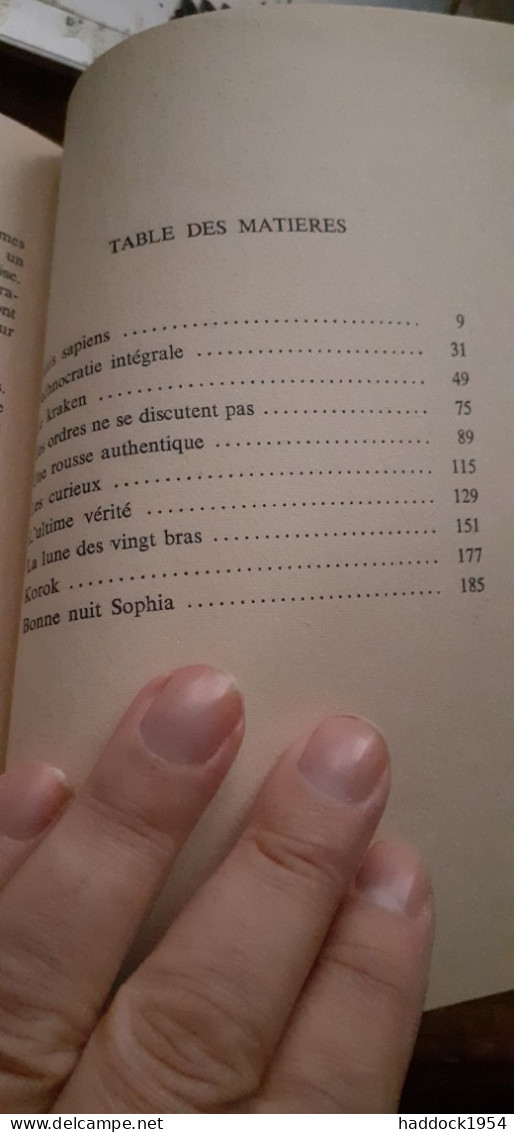 Bonne Nuit Sophia LINO ALDANI éditions Denoël 1965 - Présence Du Futur