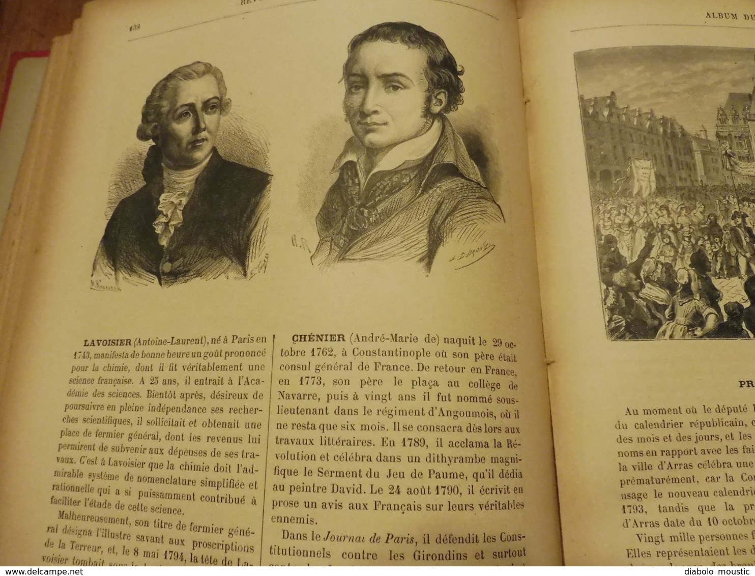 1892  RÉVOLUTION FRANÇAISE (Album du Centenaire): Les Grands Hommes et les Grands Faits - 436 gravures sur bois,