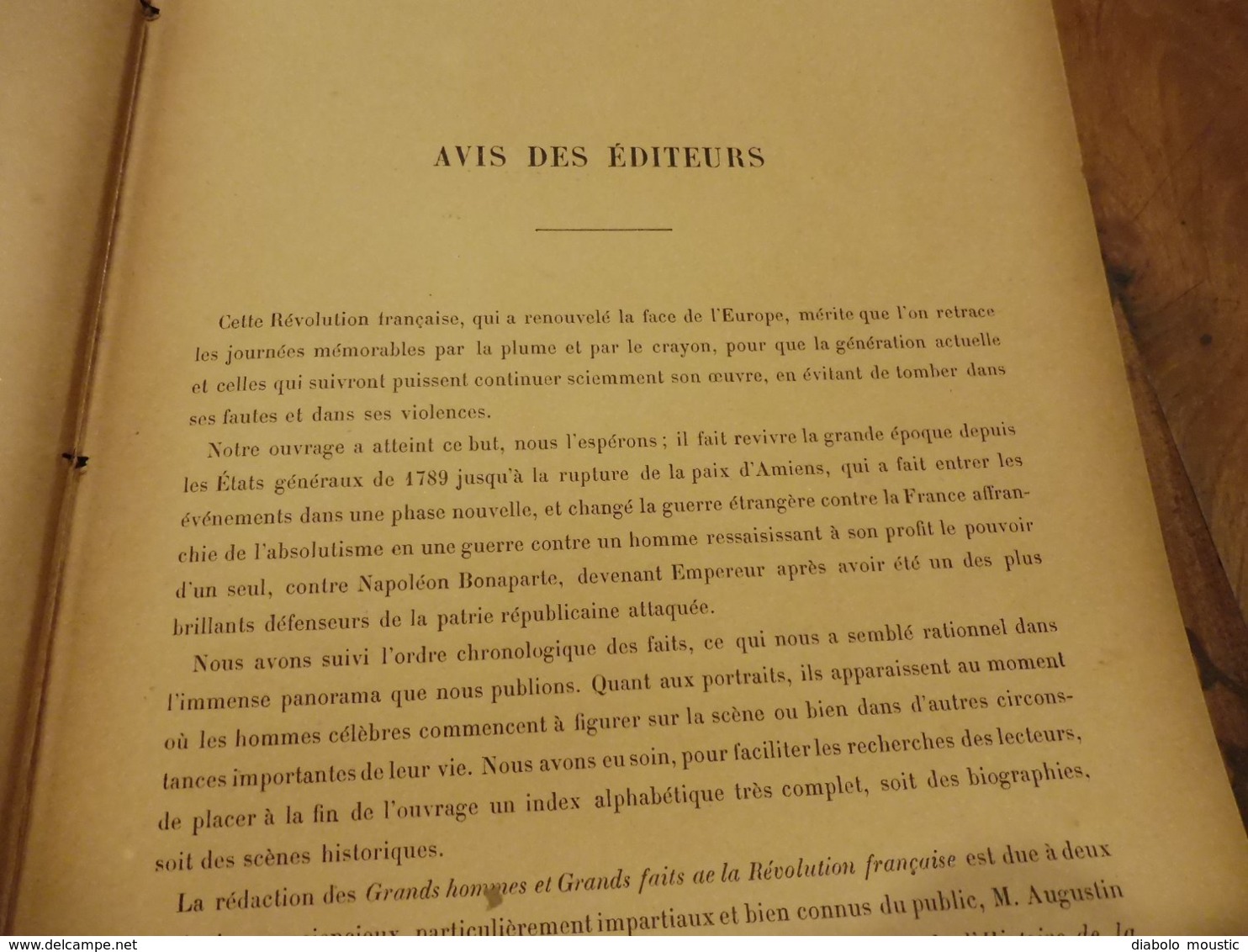 1892  RÉVOLUTION FRANÇAISE (Album du Centenaire): Les Grands Hommes et les Grands Faits - 436 gravures sur bois,