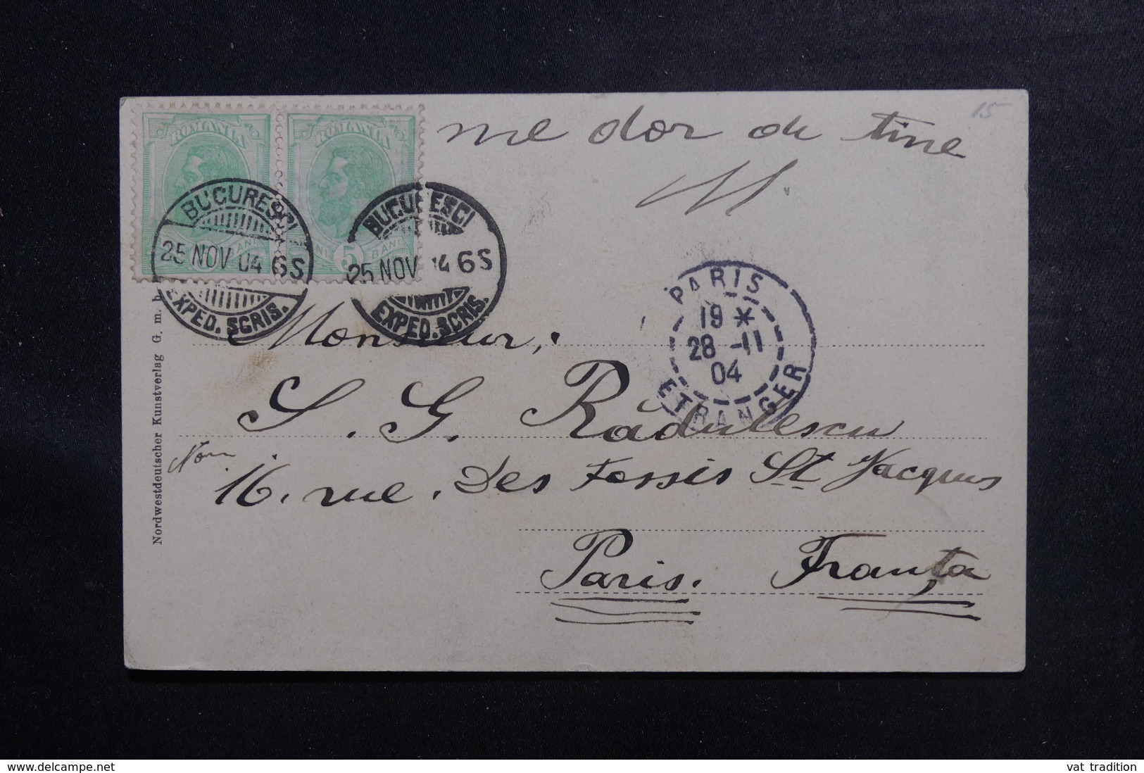 ROUMANIE - Affranchissement De Bucarest Sur Carte Postale Pour La France En 1904 - L 46902 - Cartas & Documentos