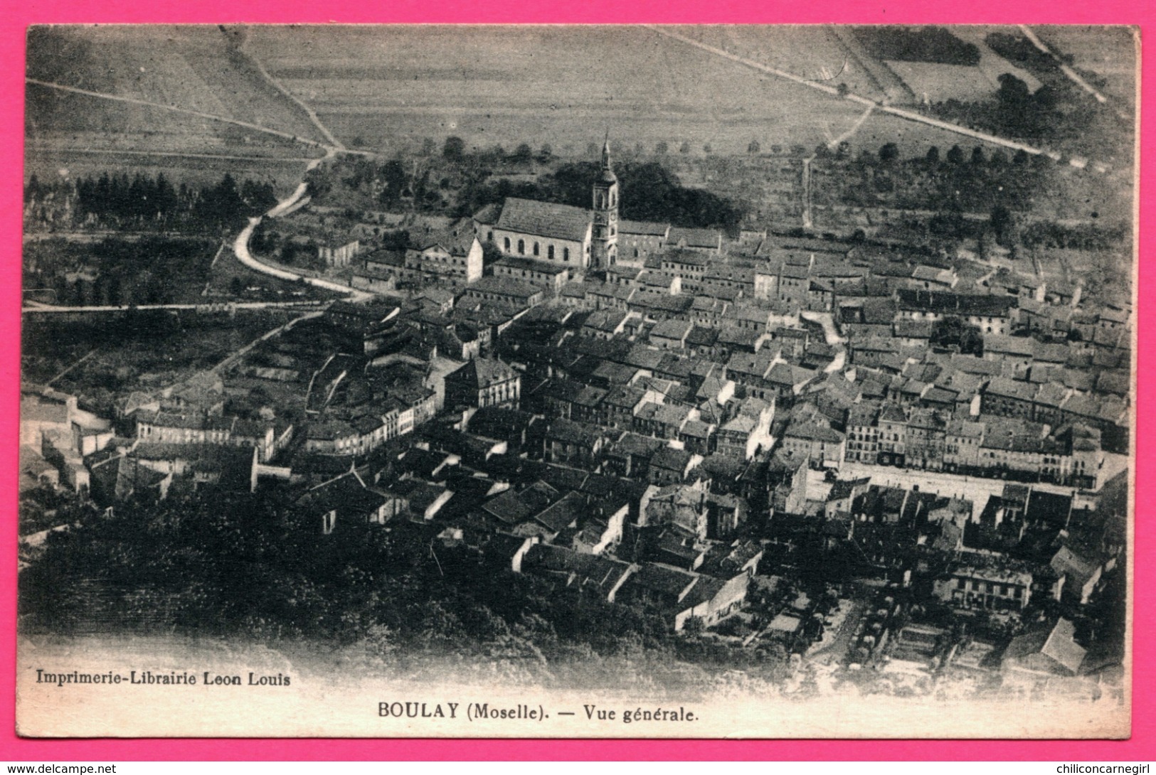 Boulay - Vue Générale - Eglise - Edit. Imprimerie Librairie LEON LOUIS - 1925 - Boulay Moselle