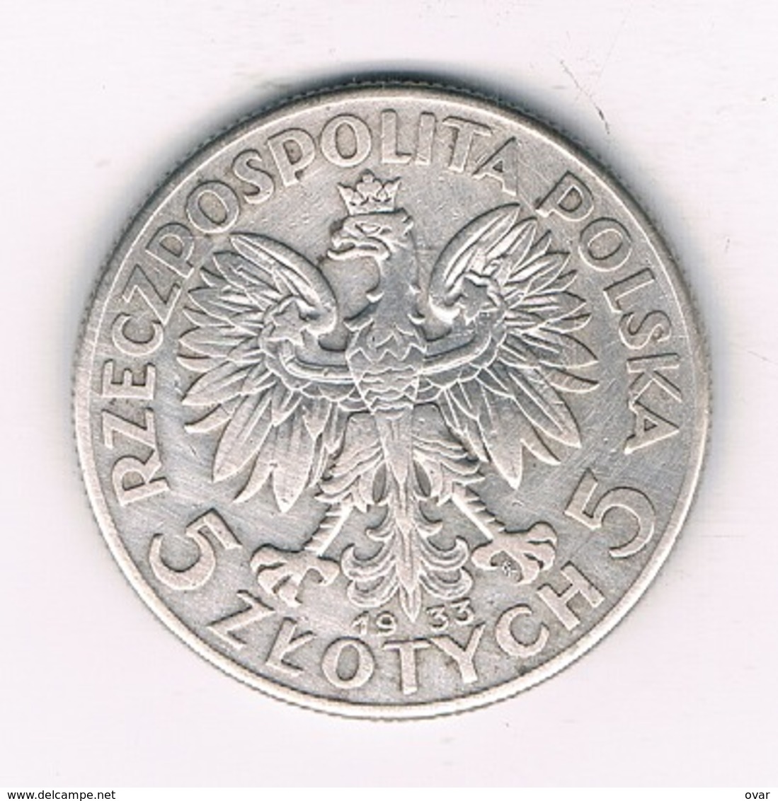 5 ZLOTYCH 1933 POLEN /8605/ - Polen