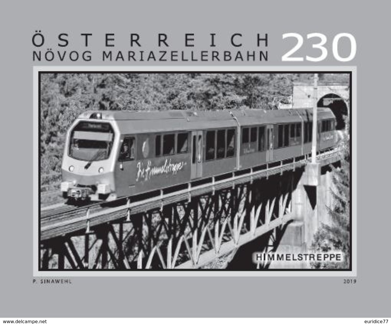 Austria 2019 - Mariazell Railway – Himmelstreppe Black Proof Mnh - Nuevos