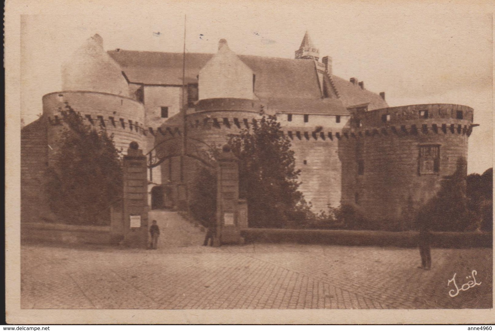 44 - Cpa - NANTES LE CHATEAU DES DUCS DE BRETAGNE FACADE EXTERIEUR - Nantes