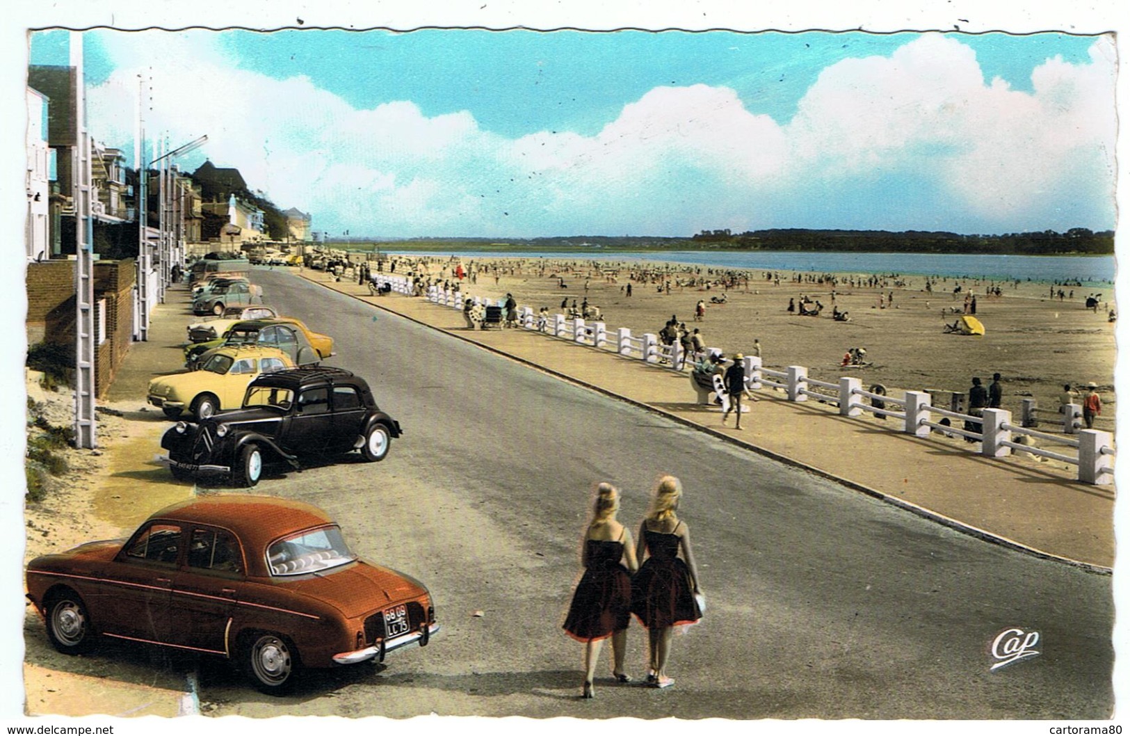 Le Crotoy / La Promenade / Renault Dauphine & Citroën Traction / Ed. CAP - Voitures De Tourisme