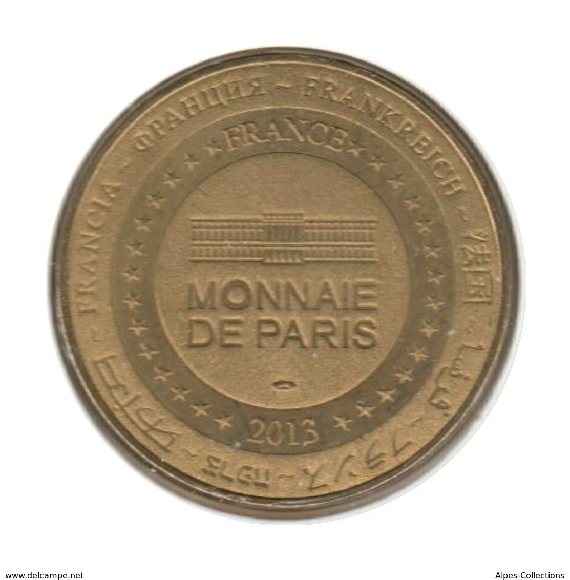 75051 - MEDAILLE TOURISTIQUE MONNAIE DE PARIS 75007 - Bateaux Parisiens - 2013 - 2013