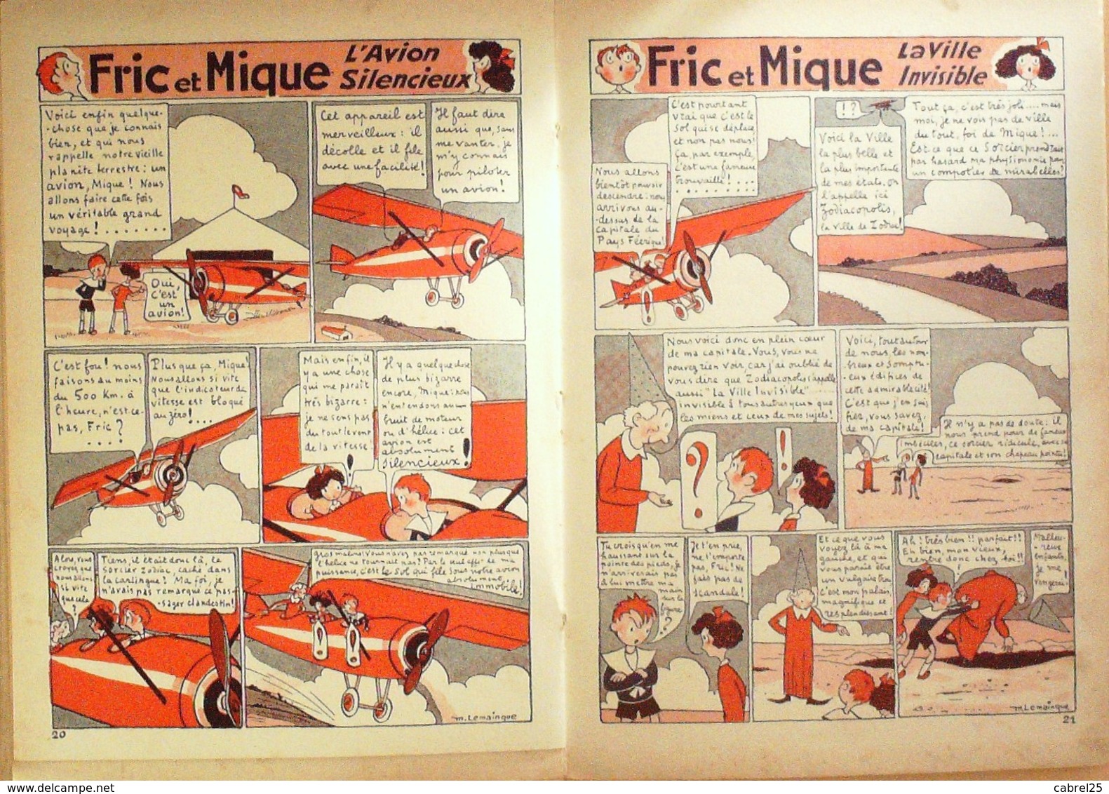 LA FORMIDABLE AVENTURE De FRIC Et MIQUE-Illustrateur MAURICE LE MAINGUE-Editeur RENE TOURET-1932 - Andere & Zonder Classificatie