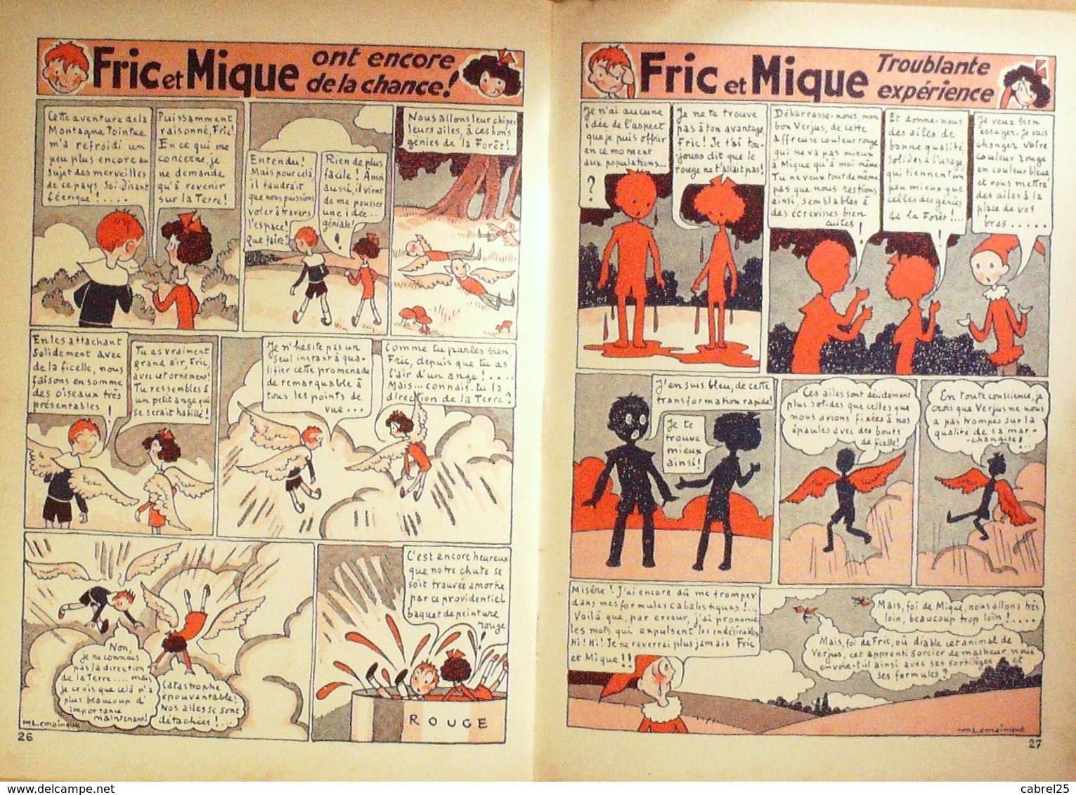 LA FORMIDABLE AVENTURE De FRIC Et MIQUE-Illustrateur MAURICE LE MAINGUE-Editeur RENE TOURET-1932 - Andere & Zonder Classificatie