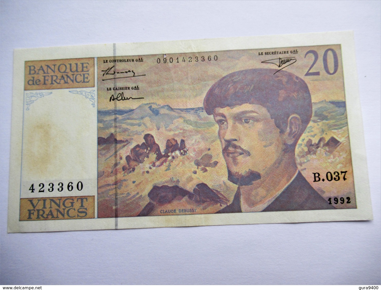 Frankrijk 20 Francs 1992 - 20 F 1980-1997 ''Debussy''