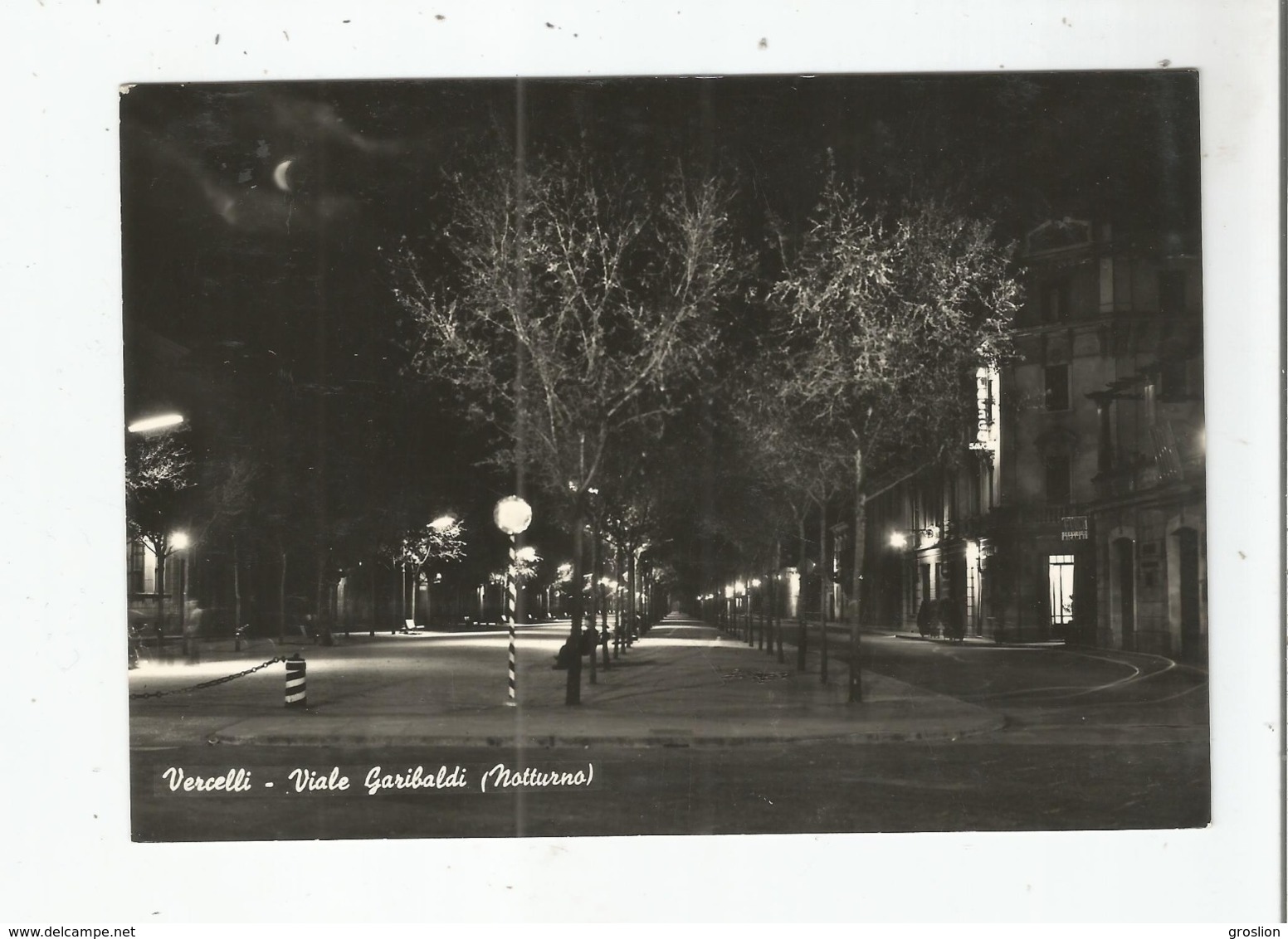 VERCELLI VIALE GARIBALDI (NOTTURNO) - Vercelli