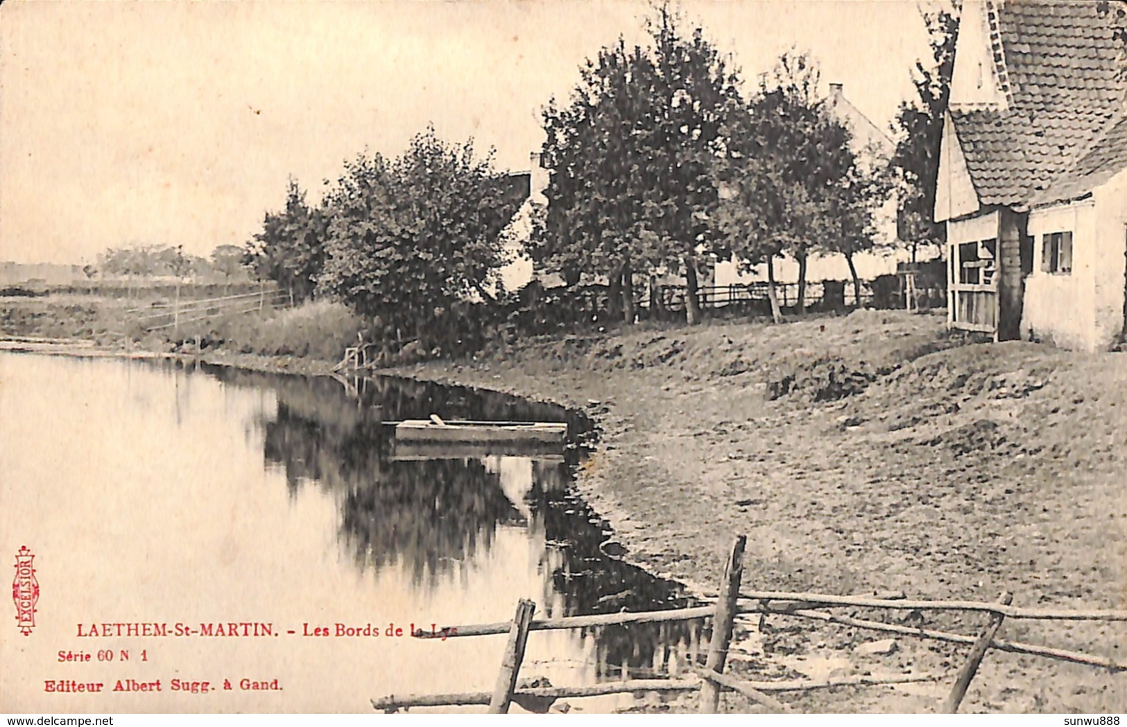 Laethem St Martin - St Martens Latem - Les Bords De La Lys (Edit Albert Sugg) - Sint-Martens-Latem