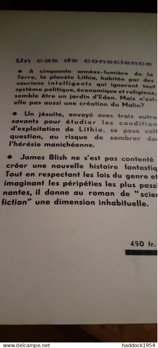 Un Cas De Conscience JAMES BLISH éditions Denoël 1959 - Présence Du Futur