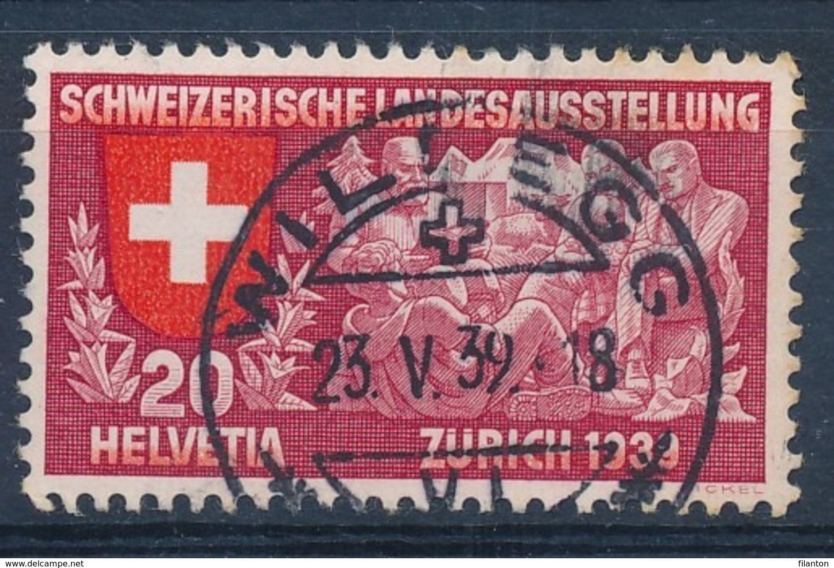 HELVETIA - Mi Nr 335 - Cachet "WILWEGG" - (ref. 1597) - Used Stamps