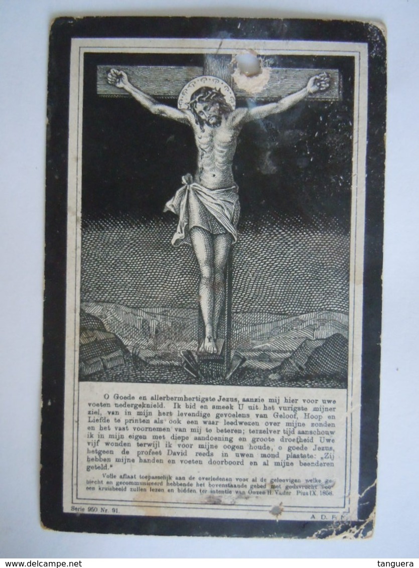 Doodsprentje Br Martinus Brepoels Kluizenaar Beverst 1833 Reckheim 1910 Beschadigd - Images Religieuses