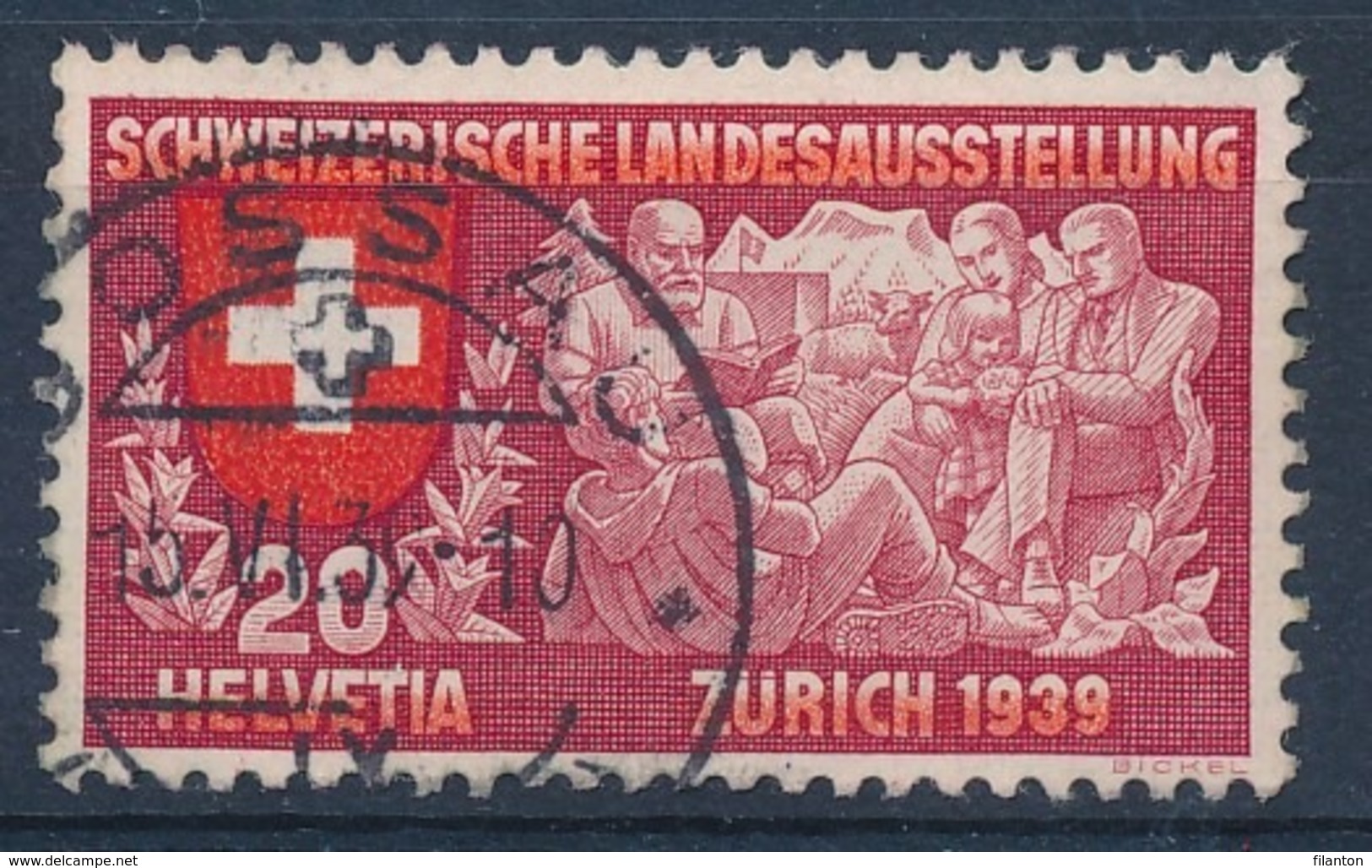 HELVETIA - Mi Nr 335 - Cachet "GOSSAU" - (ref. 1601) - Used Stamps