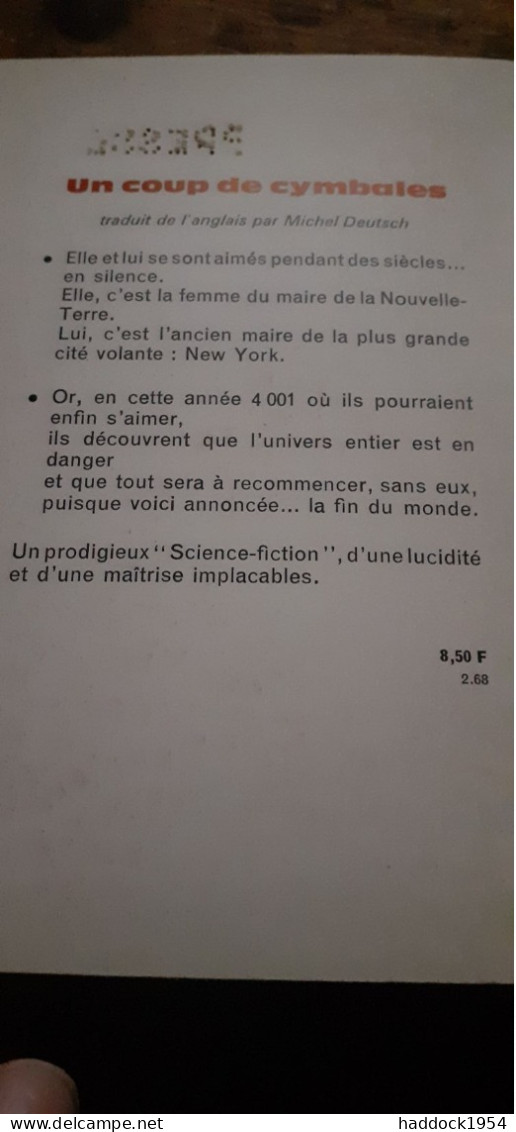 Un Coup De Cymbales JAMES BLISH éditions Denoël 1968 - Présence Du Futur