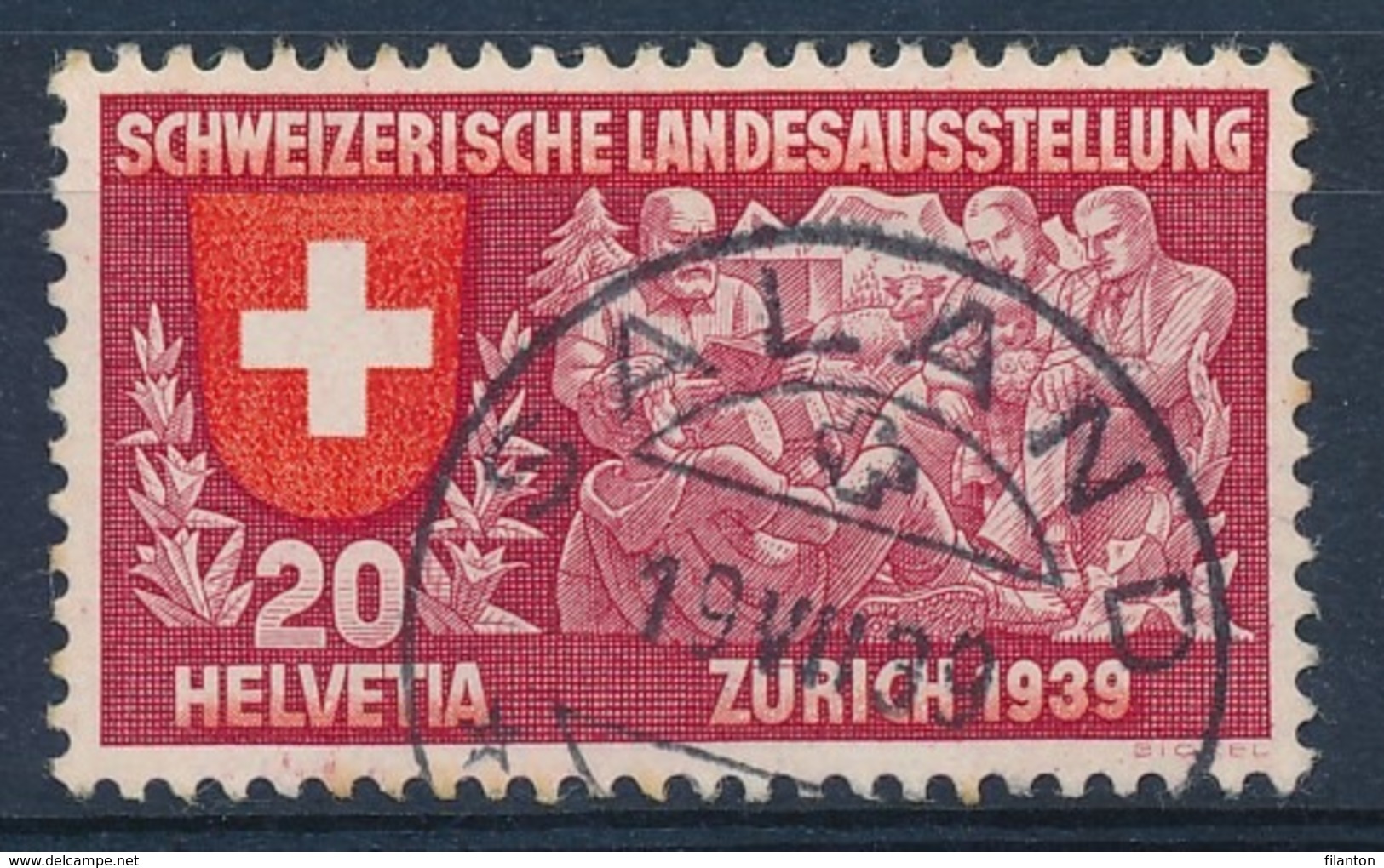 HELVETIA - Mi Nr 335 - Cachet "SALAND" - (ref. 1605) - Used Stamps