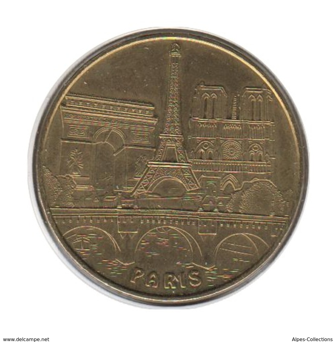 75068 - MEDAILLE TOURISTIQUE MONNAIE DE PARIS 75015 - Paris 3 Monuments - 2014 - 2014