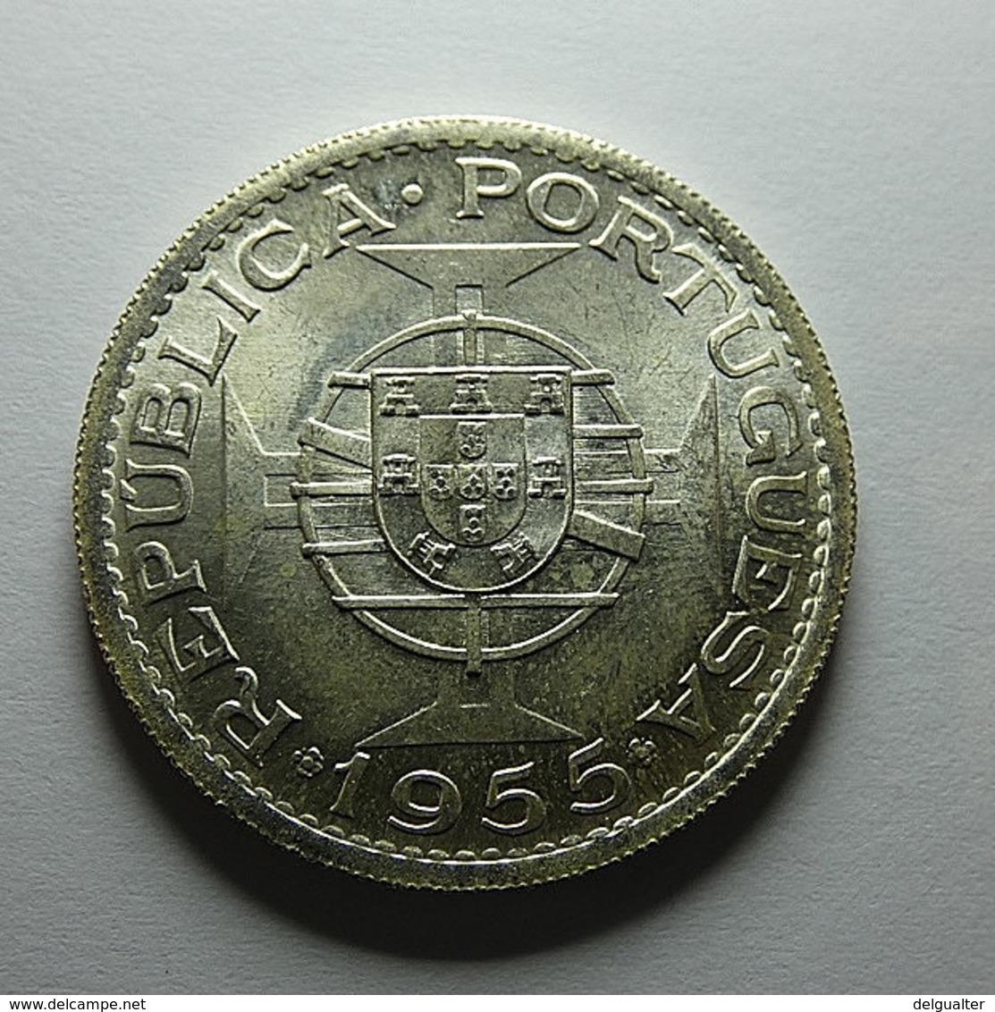 Portuguese Angola 20 Escudos 1955 Silver - Portugal