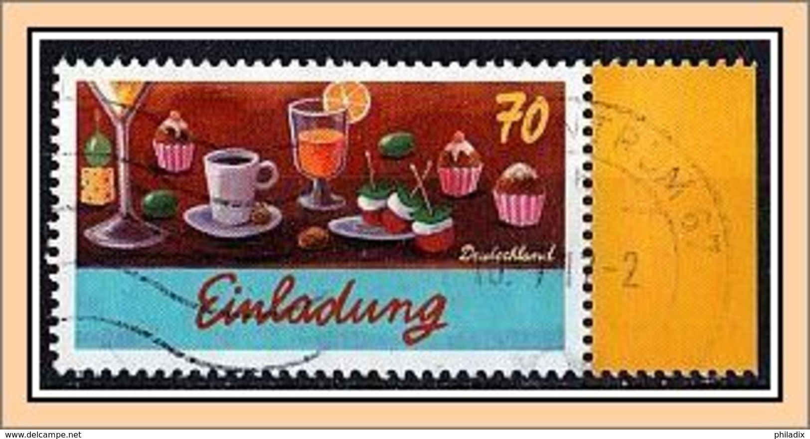 (3004) BRD 2017 Gruß Briefmarken O Used/gestempelt Rand Rechts (A-7-9) - Gebraucht