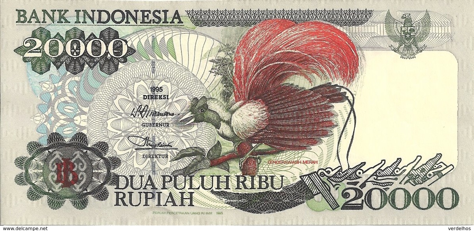 INDONESIE 20000 RUPIAH 1995 UNC P 135 - Indonesia