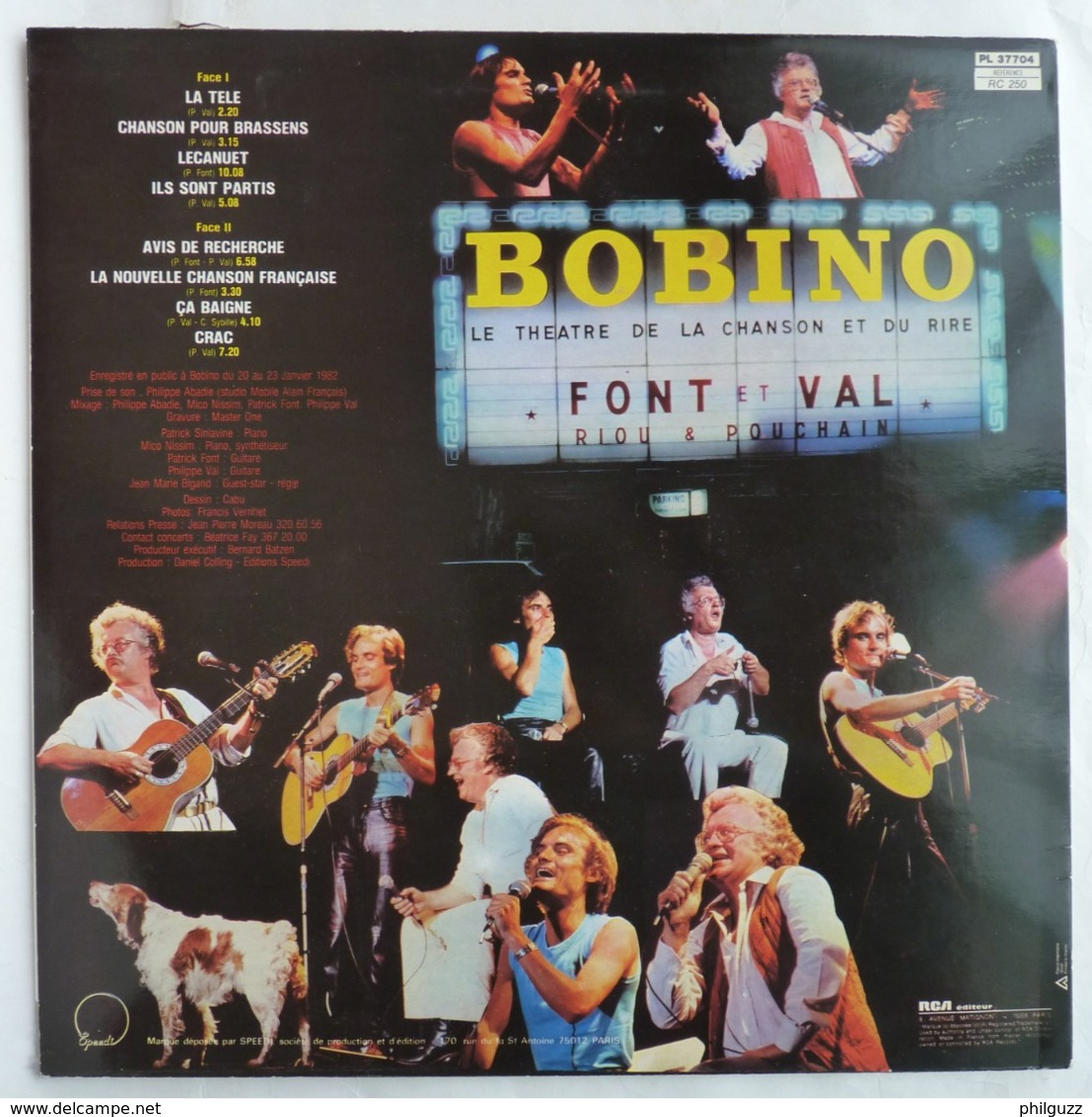 DISQUE 33 T FONT ET VAL MONTRENT TOUT A BOBINO RCA N°6 1982 CABU - Other & Unclassified