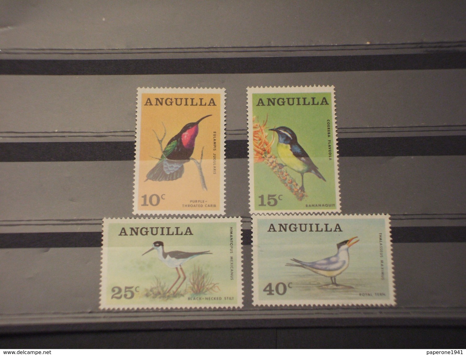 ANGUILLA - 1968 UCCELLI 4 VALORI - NUOVI(++) - Anguilla (1968-...)