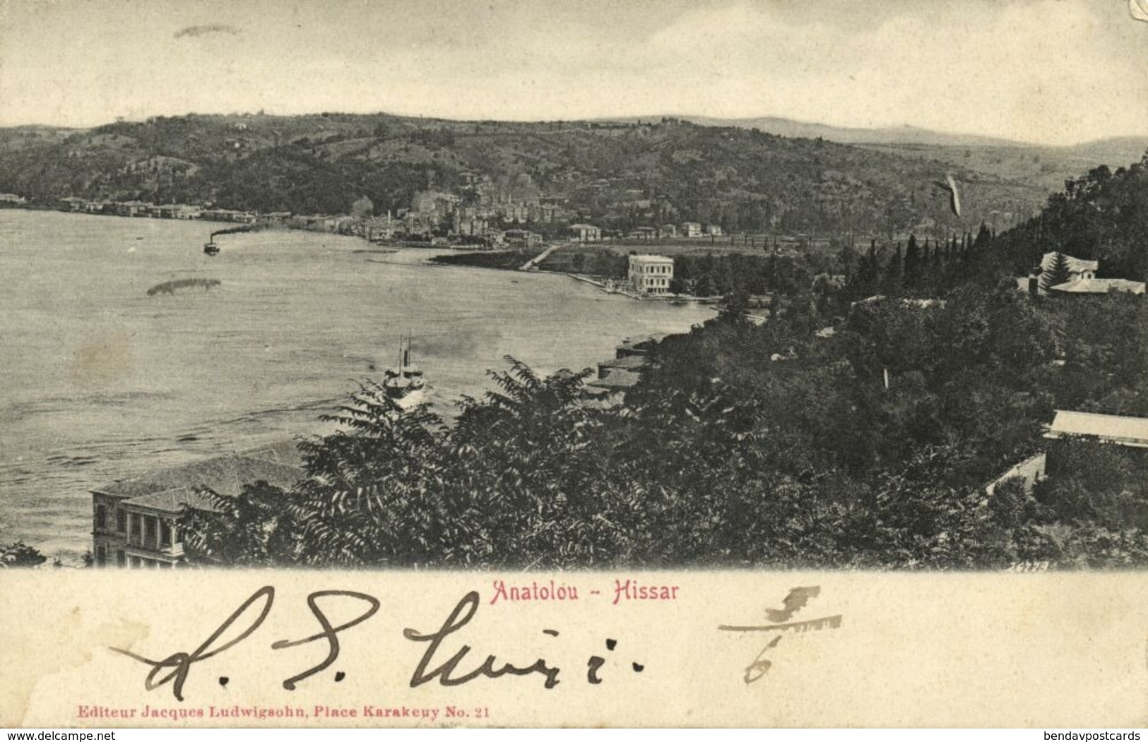 Turkey, CONSTANTINOPLE, Anatolou-Hissar, Panorama (1903) Ludwigsohn Postcard - Turkey