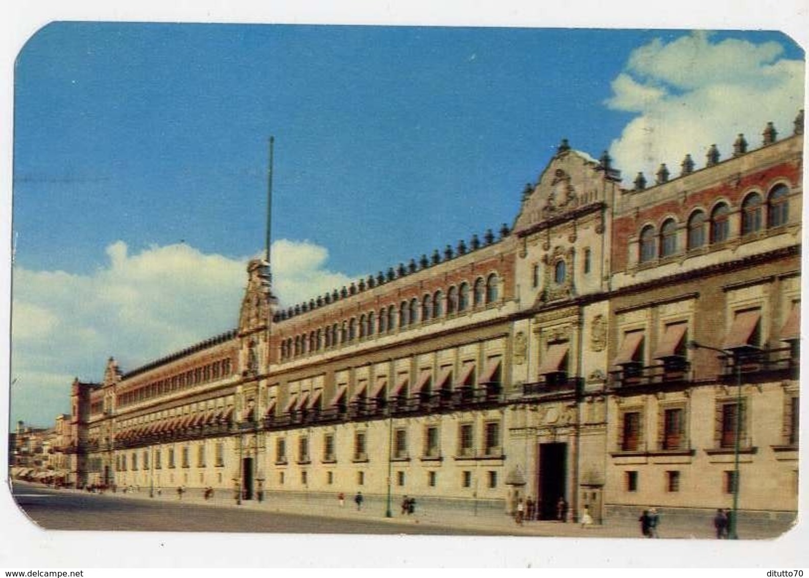 Palacio Nacional De La Ciudad De Mexico - Formato Piccolo Viaggiata Mancante Di Affrancatura – E 14 - Mondo