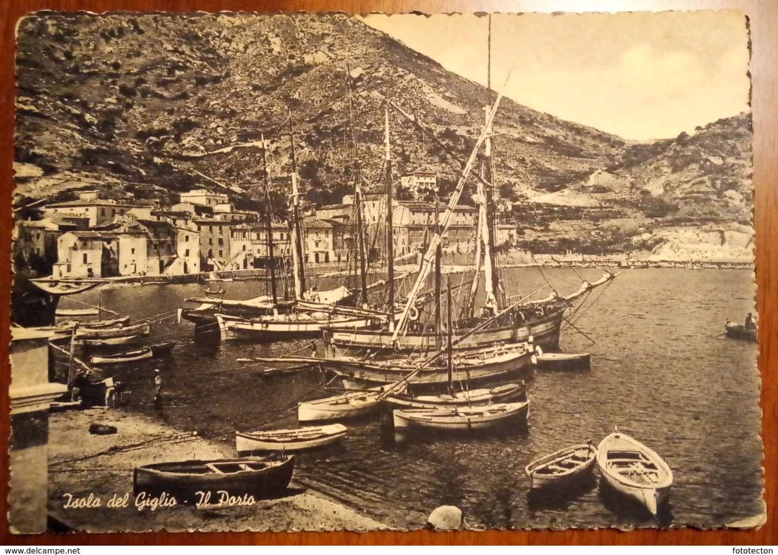 Isola Del Giglio (Grosseto) - Il Porto - Viaggiata Anni '50 - Barca, Boat, Ship - Grosseto