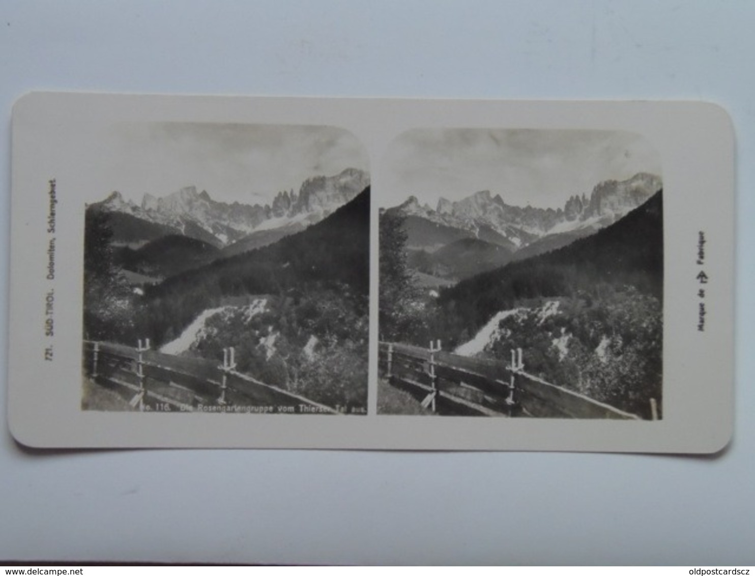 Alto Adige 194 Stereo Foto Photo 1900 Sud Tirol Dolomiten 721 - Other & Unclassified