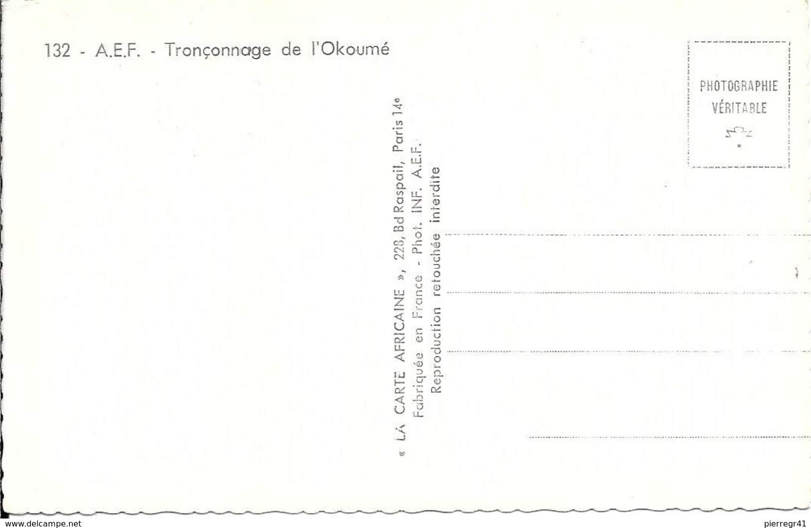 CPA-CONGO-1955-CONGO-TRONCONNAGE De L OKOUME-TBE - French Congo