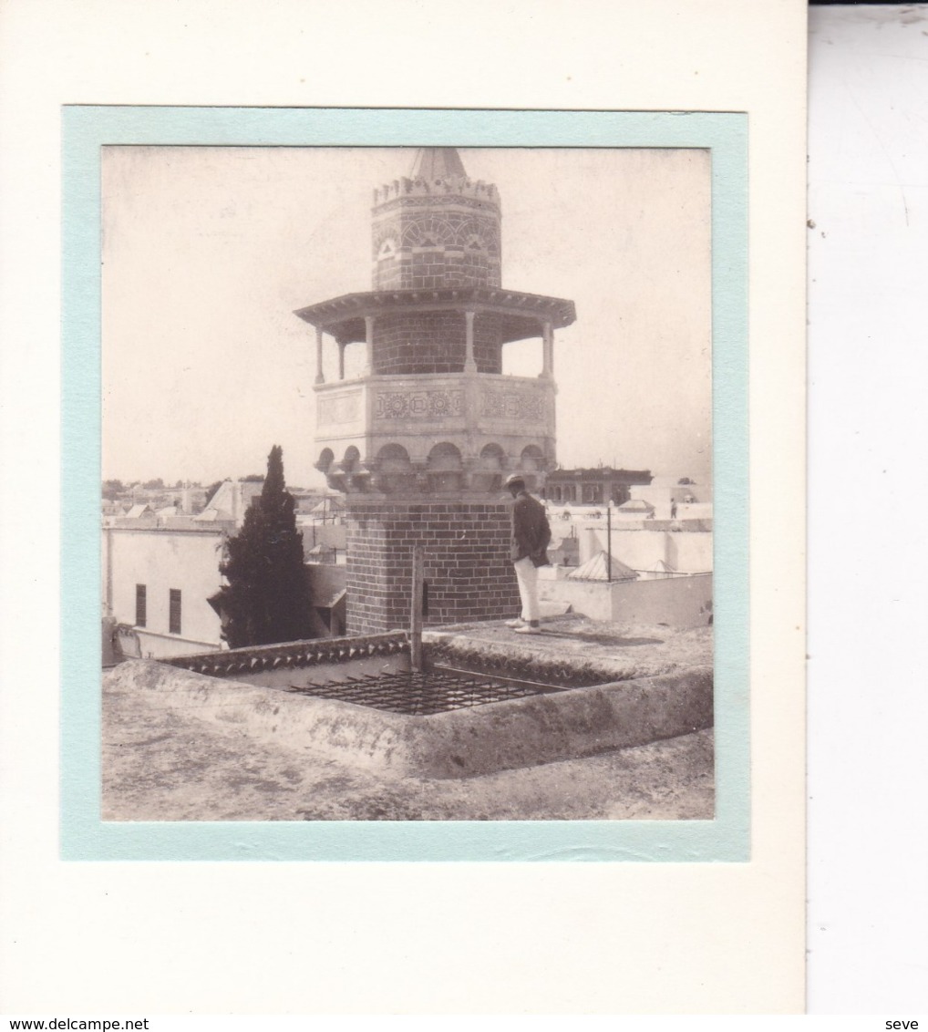 TUNISIE TUNISmosquée SIDI YOUSSEF 1923. Photo Amateur Format Environ 5,5 Cm X 5 Cm - Luoghi