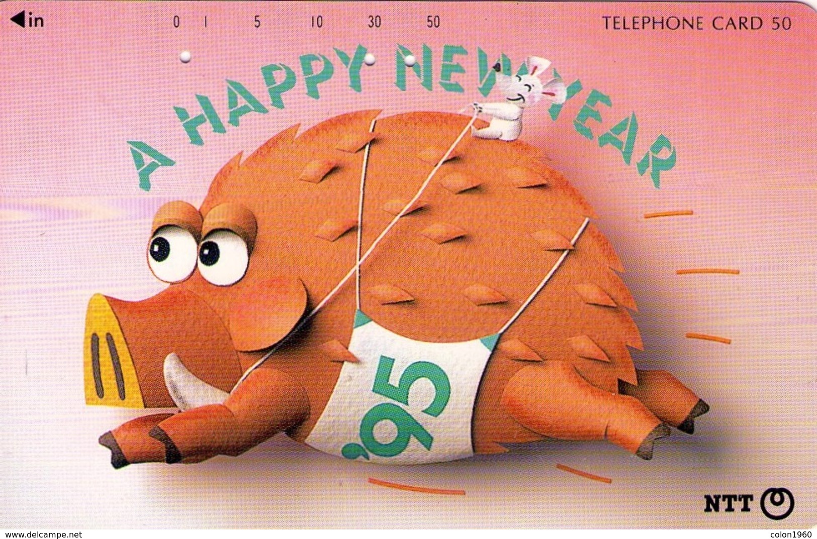 JAPON. Happy New Year '95 - Boar. 11/1994. JP-111-046 C. (091) - Japón