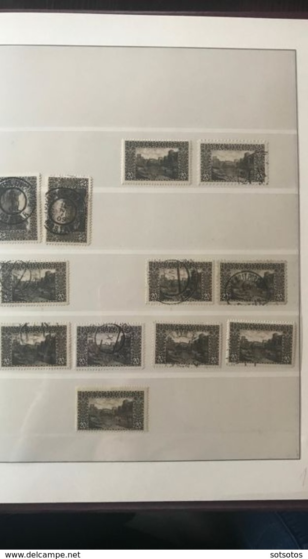 Bosnia and Herzegovina - special collection on types and perforations in 2 Lindner albums MH, MNH, Used