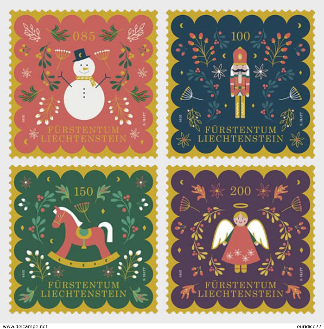 Liechtenstein 2019 - Christmas 2019 Stamp Set Mnh - Ungebraucht