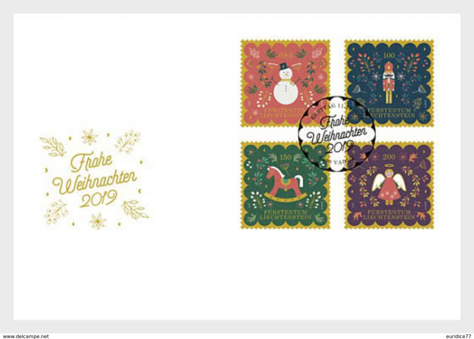 Liechtenstein 2019 - Christmas 2019 FDC - Nuevos