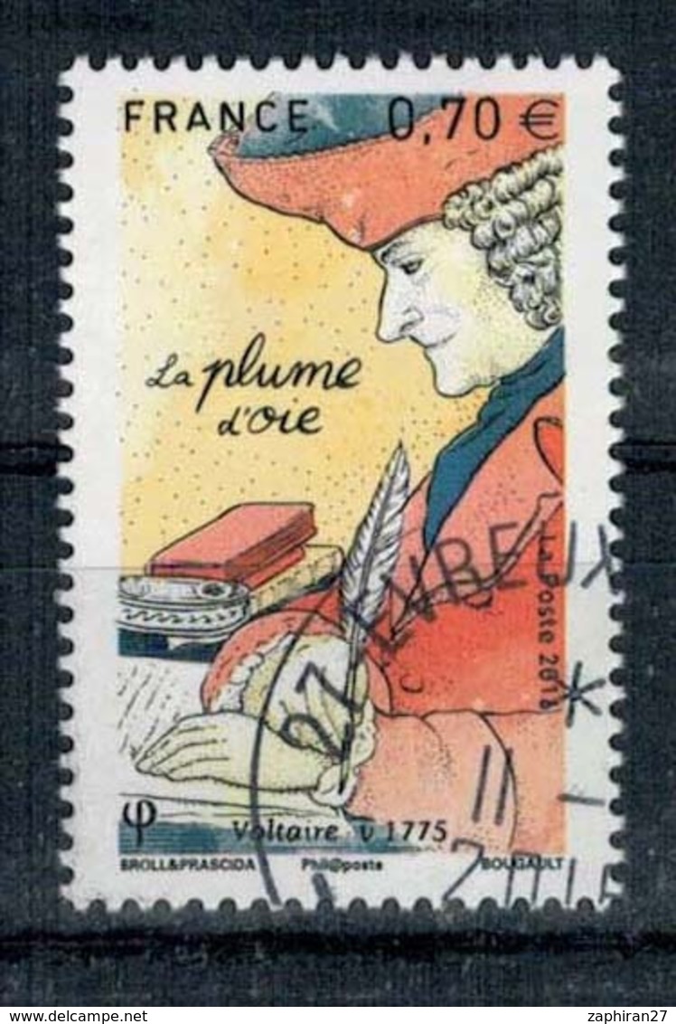 2016 N 5103 PLUME D'OIE OBLITERE CACHET ROND  #229# - Oblitérés