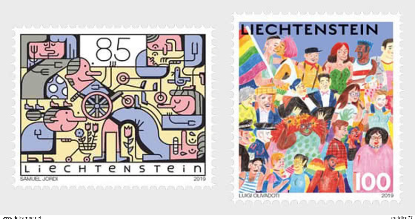 Liechtenstein 2019 - Diversity - Joint Issue With Switzerland  Stamp Set Mnh - Ungebraucht