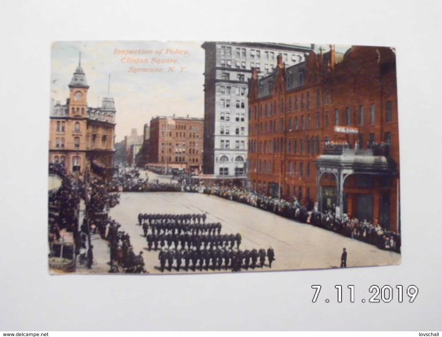 Syracuse. - Inspection Of Police. Clinton Square. - Syracuse